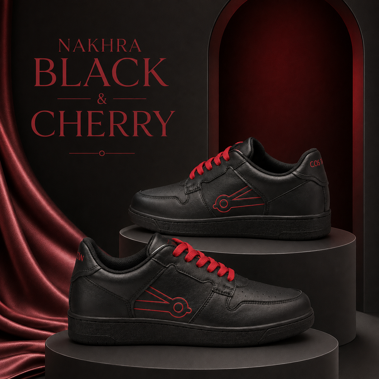 Nakhra Black and Cherry
